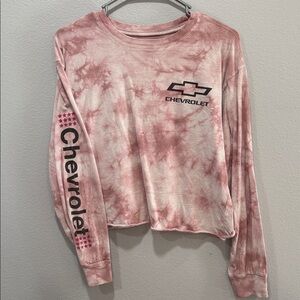 Chevrolet Pink Tie-Dye Women's crop top